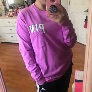 Pink long sleeve shirt